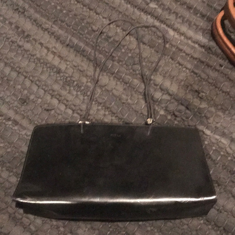 Furla black shoulder bag
